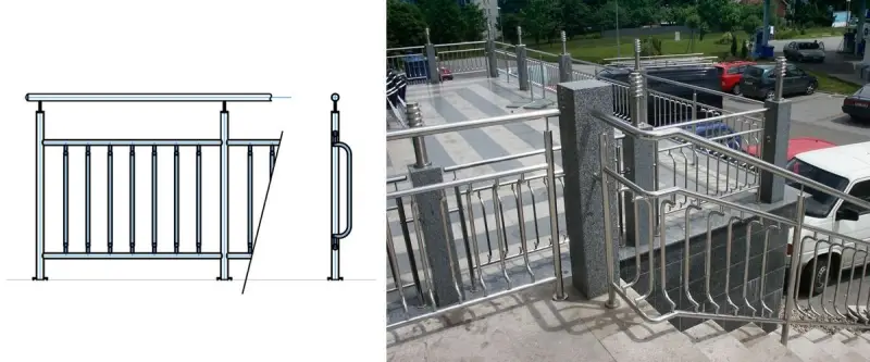 Varianty nerezového zábradlí