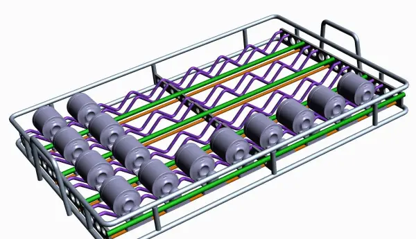 Nerezové paletky a koše
